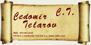 Čedomir Telarov vizit kartica